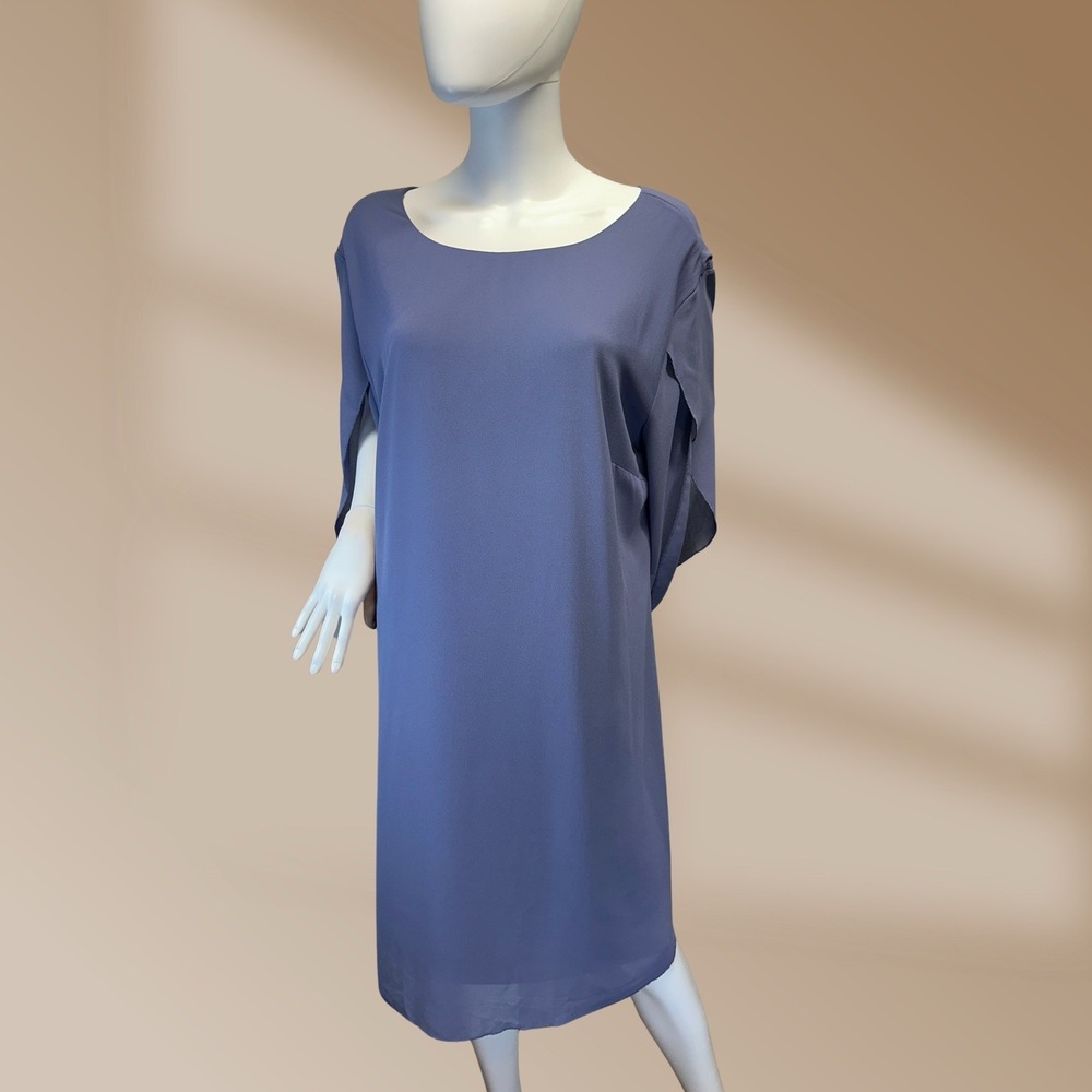 Grace Karin Ladies Periwinkle Blue Elegant Flutter Sleeve Flowy Sz 18W Dress NWT